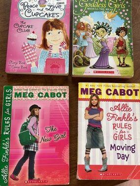 Scholastic Girls' Chapter Book Lot with Pink, Green, Yellow and Purple Covers